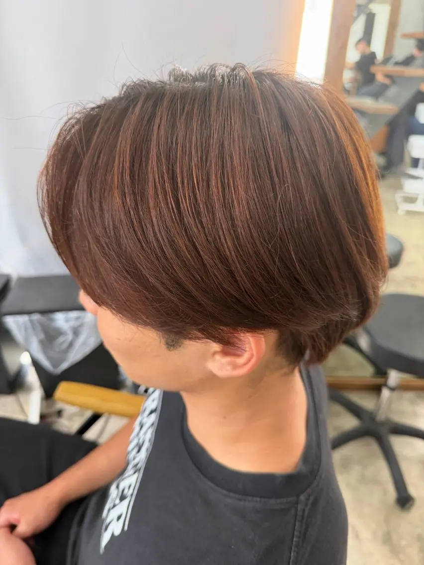 ショート メンズ 縮毛矯正 大井 瞬太のヘアスタイル
