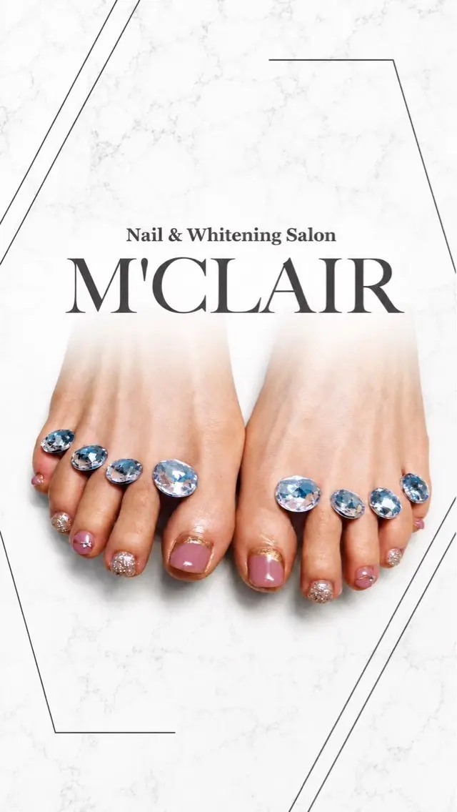 ネイル フットネイル M'CLAIR makikoのネイルデザイン