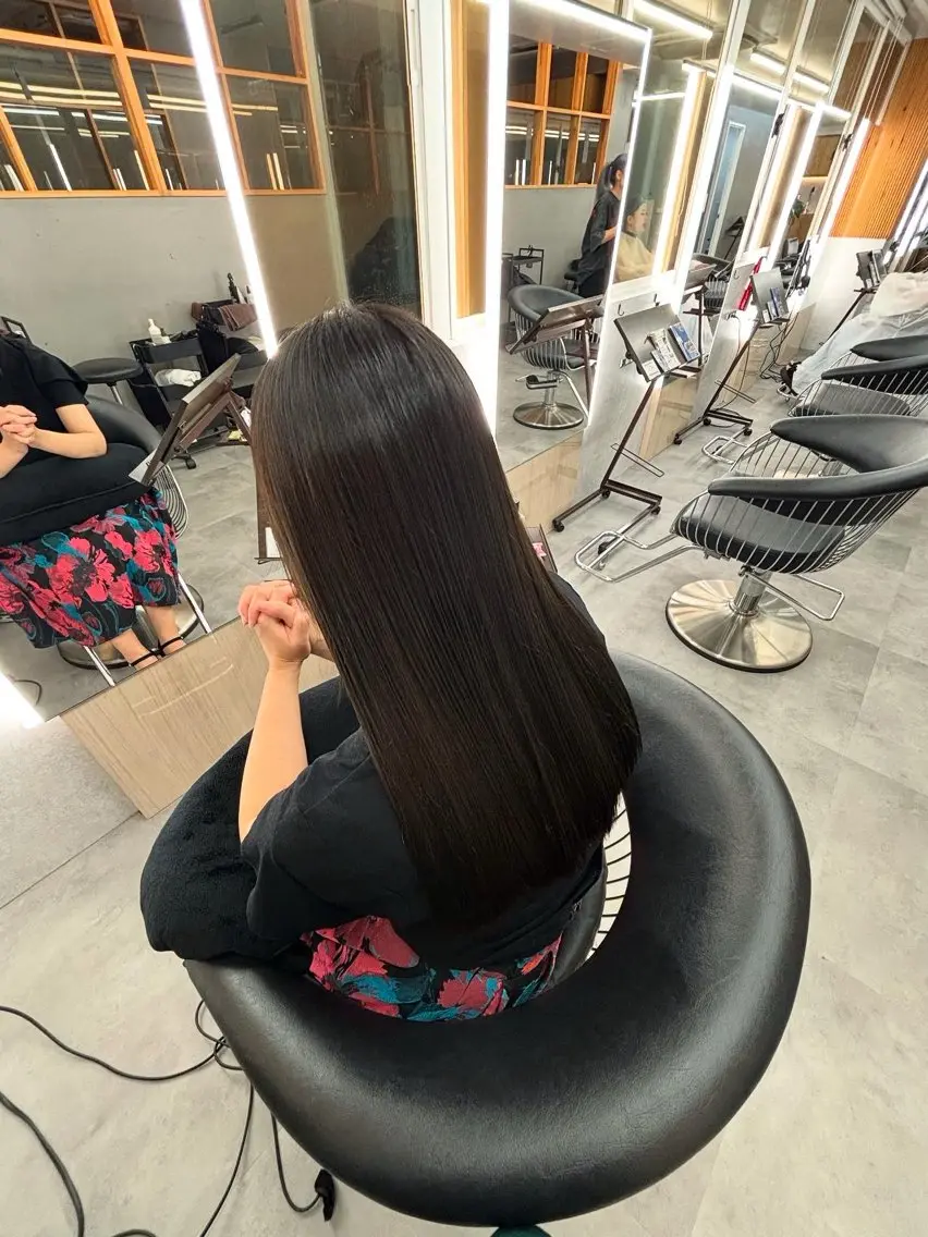 ロング トリートメント 縮毛矯正/カラ ー/艶髪🌻ひな🌻のヘアスタイル
