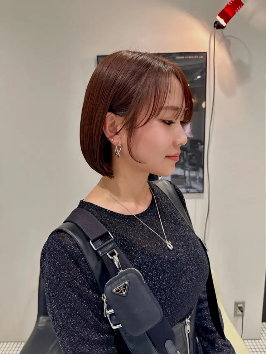 ミディアム カラー ヘアカラー トリートメント DRIP 名古屋駅のヘアスタイル