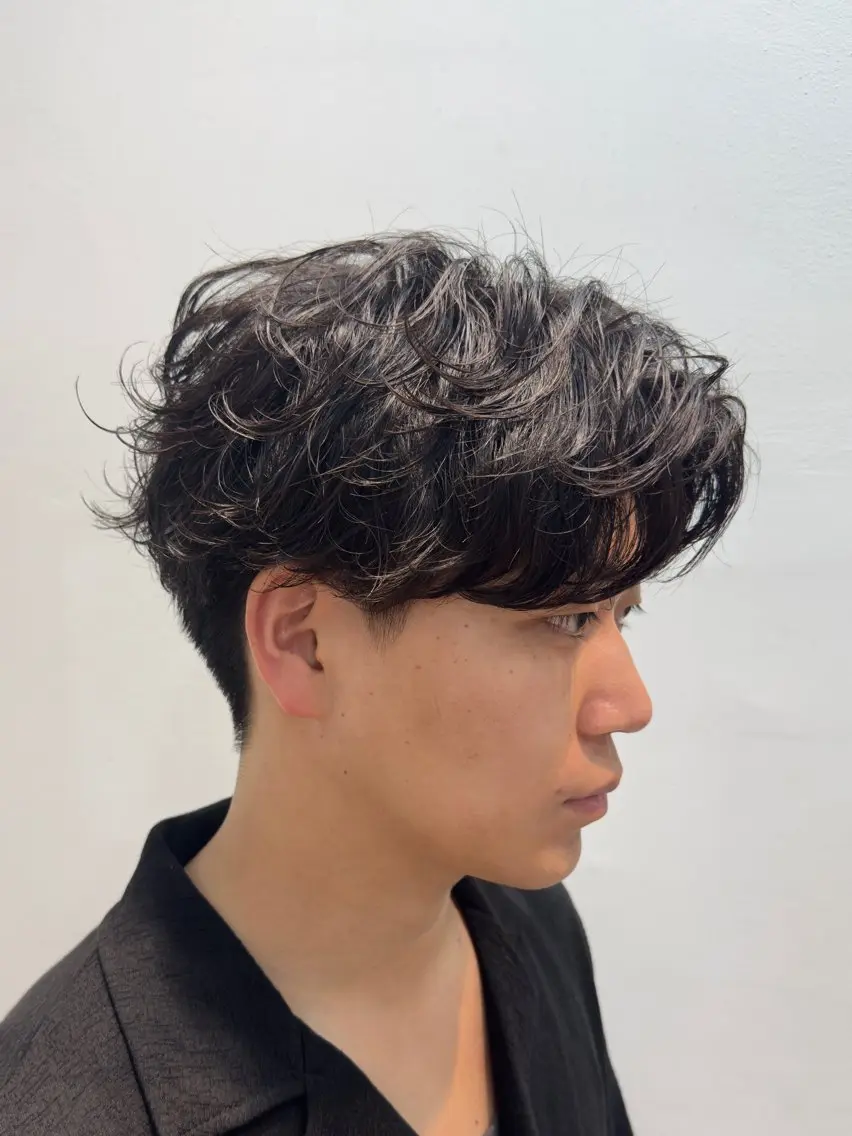 ミディアム カット パーマ ご新規様限定 原宿　レンのヘアスタイル