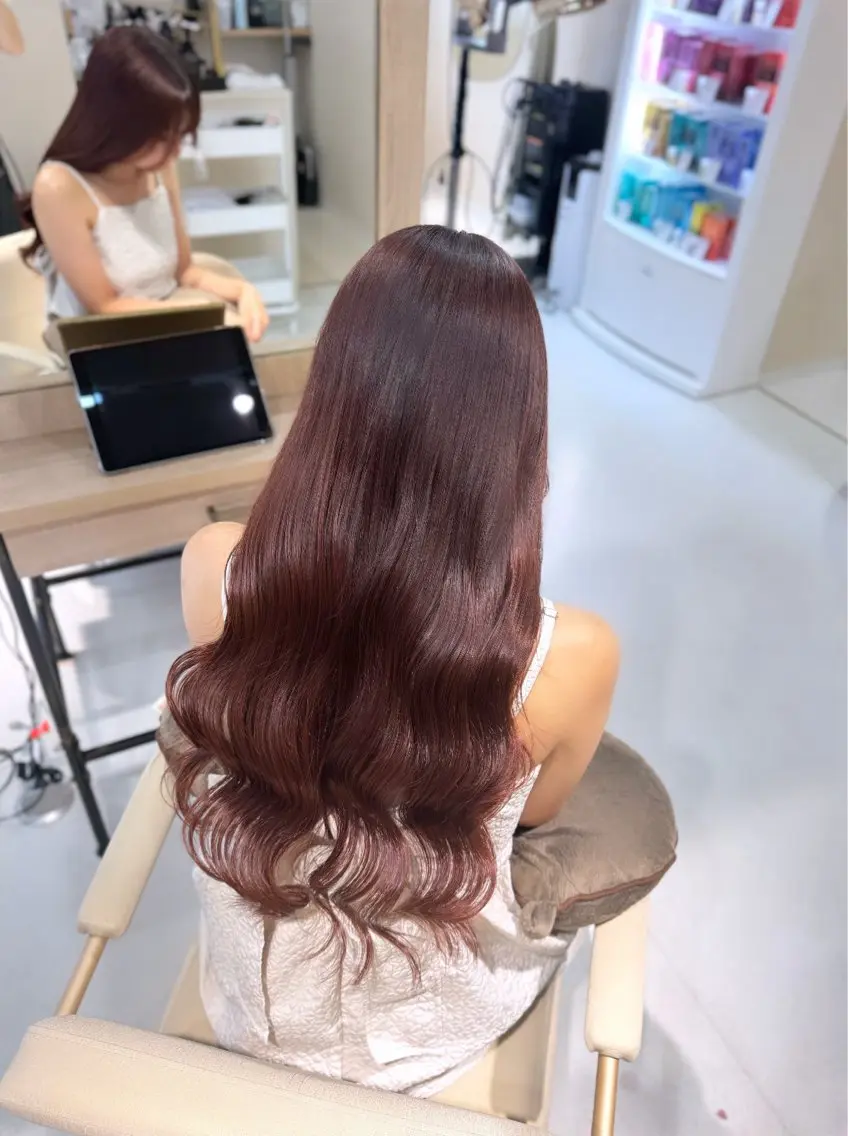 【人気No.1】簡単髪質改善カラー＋トリートメント🍓¥7,000の写真