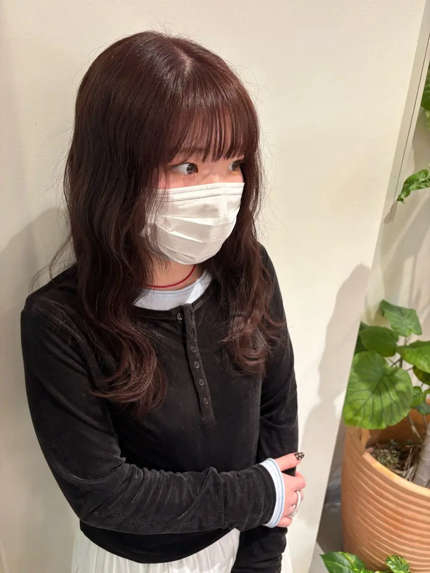 ロング カラー 佃 風子のヘアスタイル