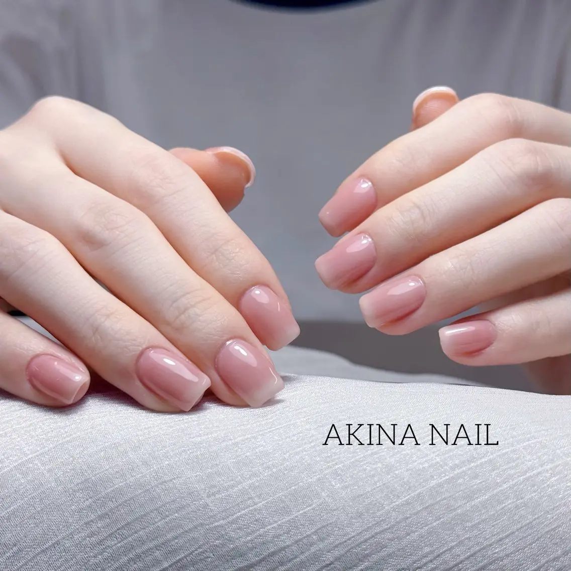 ミディアム ハンドネイル ハンドケア Akina Nail 亀戸のネイルデザイン