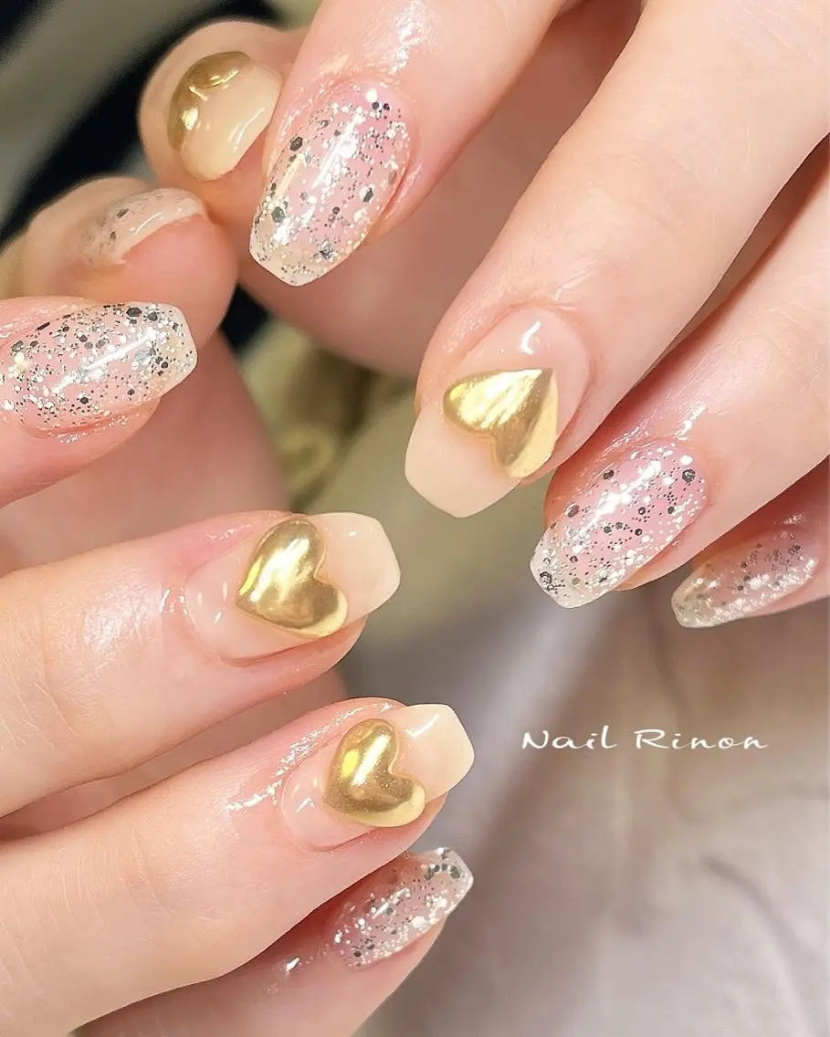 ネイル バレンタイン ハンドネイル Nail Rinonのネイルデザイン