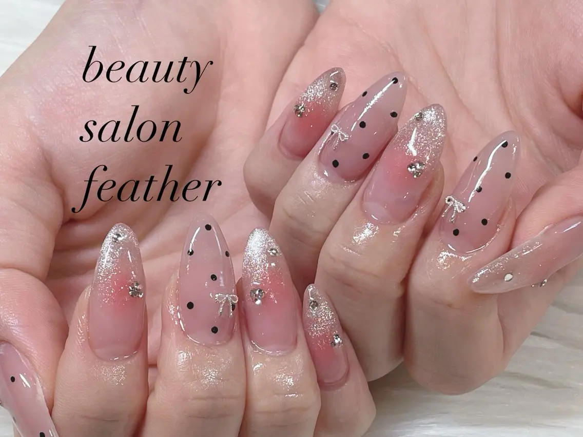 ネイル 持ち込み feather MAIのネイルデザイン
