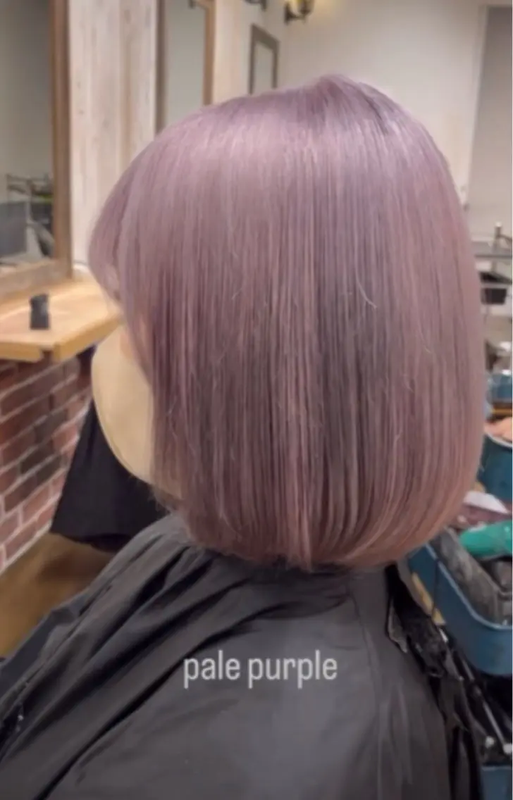 ショート パープルカラー イエローカラー 大久保寿高✨ なりたい色を叶える✨のヘアスタイル