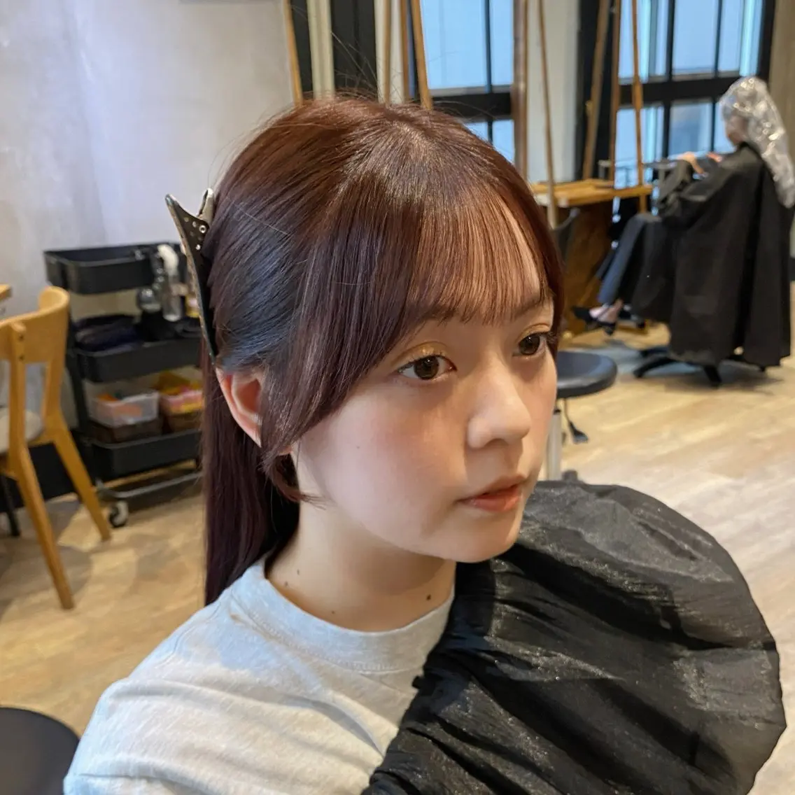 セミロング ヘアカラー トリートメント 新宿/顔周りカット +レイヤー＝しずく♩のヘアスタイル
