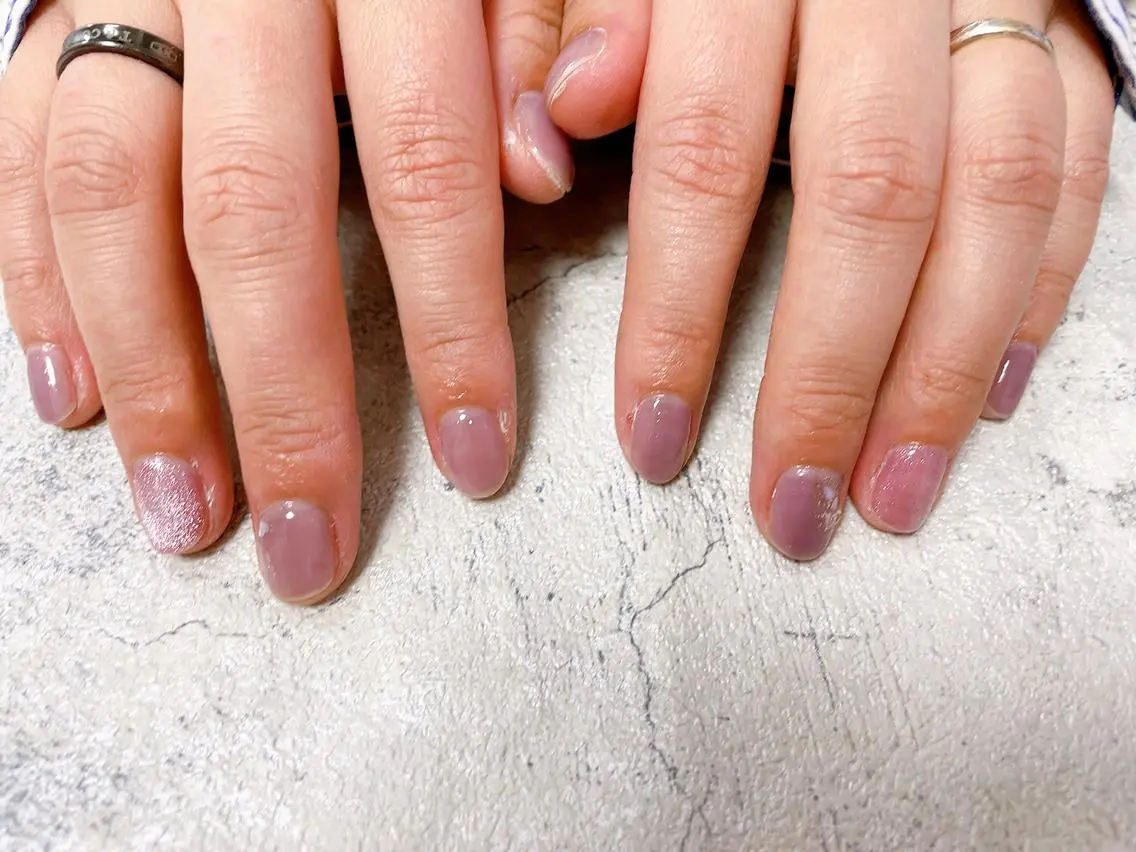 ネイル オーロラネイル フラワーネイル フットネイル フレンチネイル ジェルネイル ハンドネイル mogunail &blowのネイルデザイン