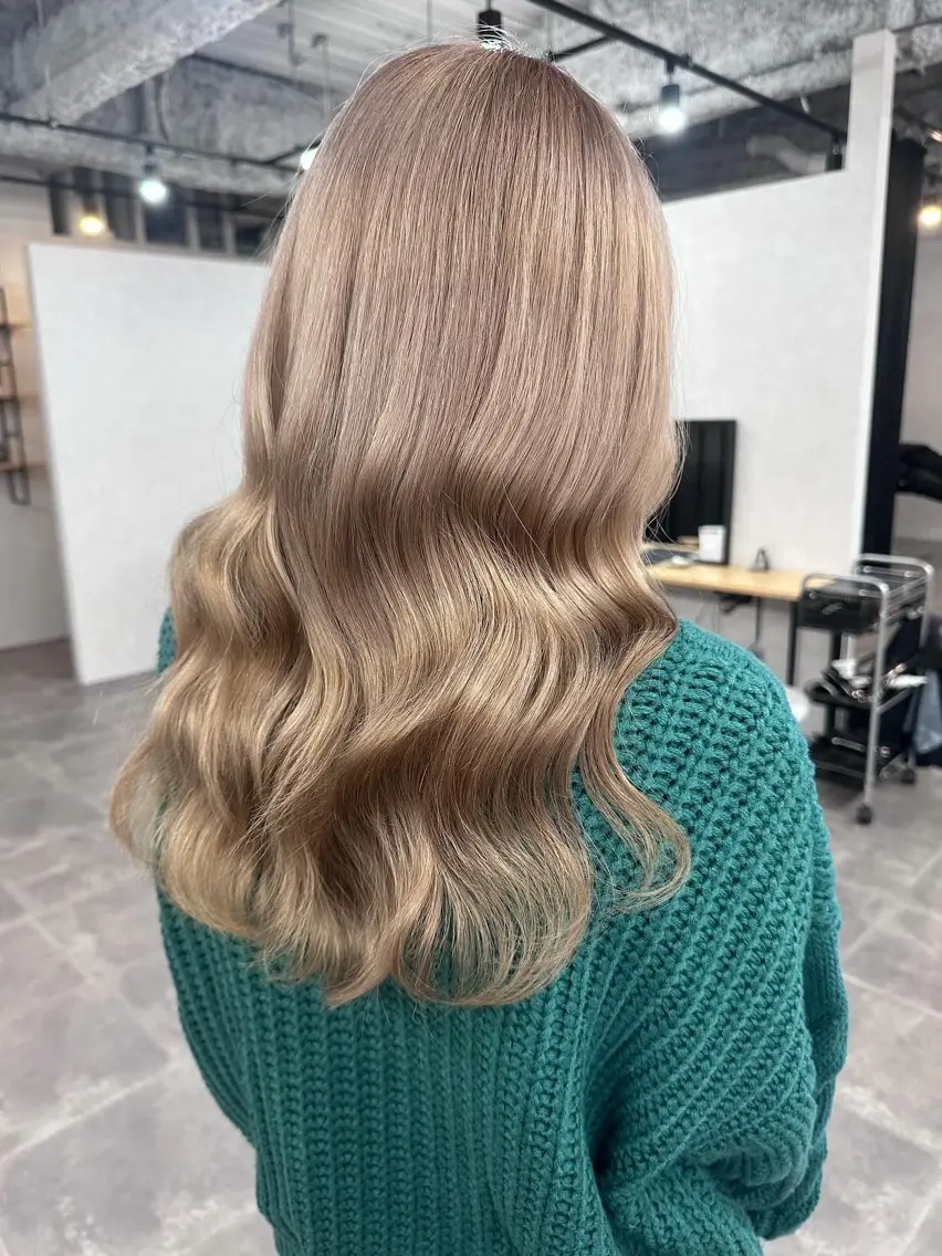 ロング カラー エクステ ヘアカラー トリートメント エクステ/ハイトーン /ミサキのヘアスタイル