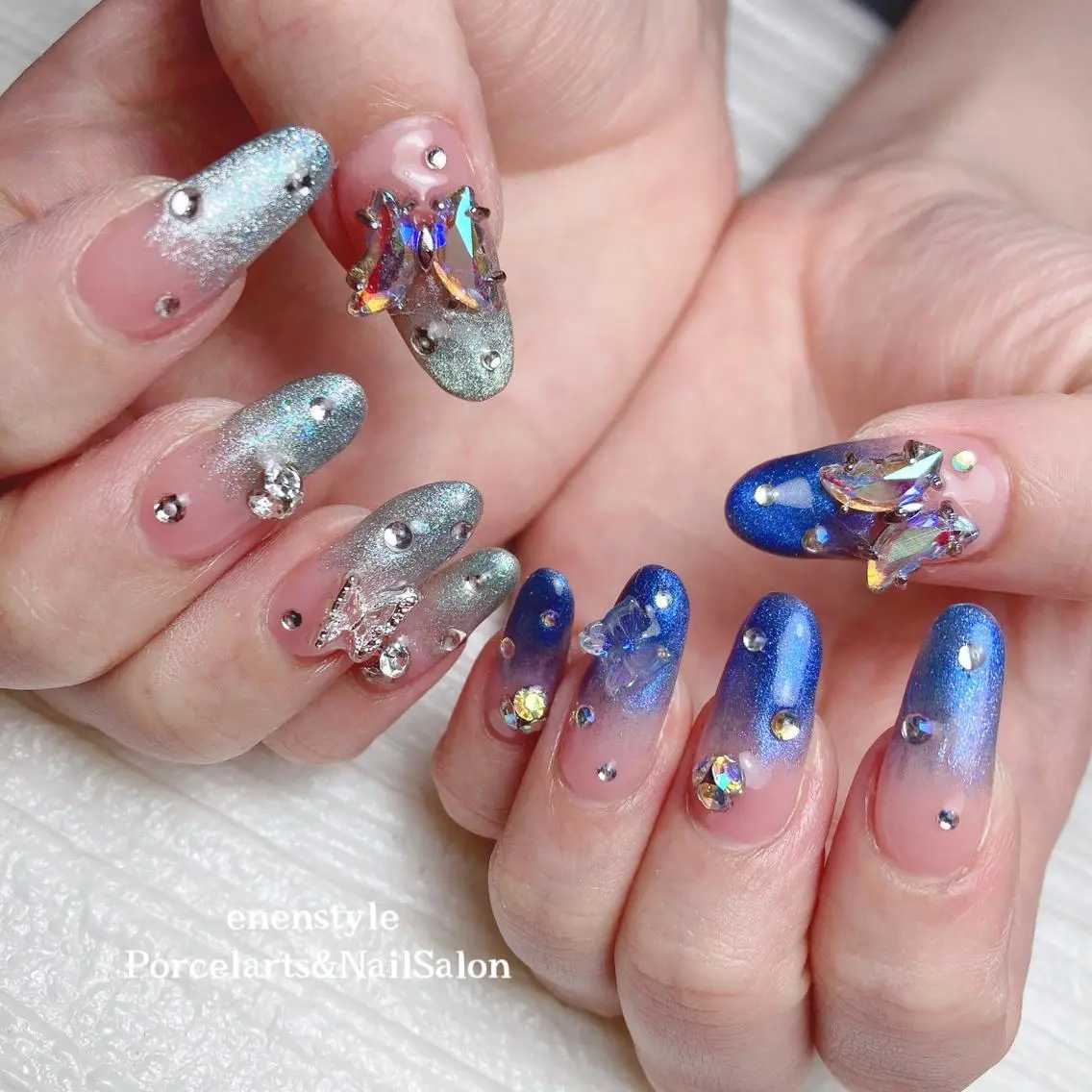 ミディアム ネイル 🐾enen style 🐾のネイルデザイン
