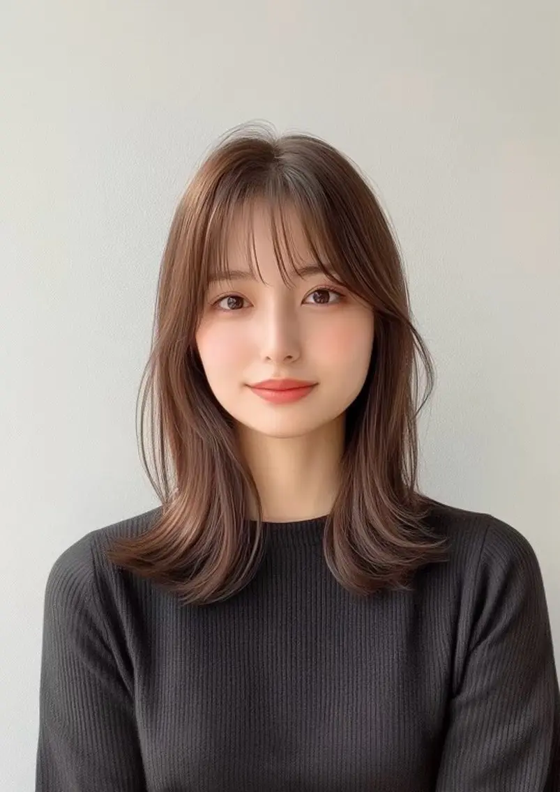 ミディアム 艶カラー/ヘアセット 着付け ふうか 渋谷のヘアスタイル