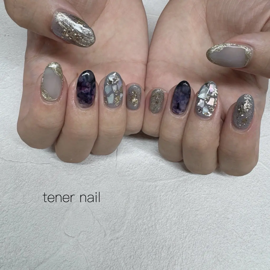 ネイル キラキラネイル ハンドネイル テネルネイル tener nailのネイルデザイン