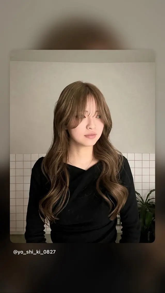 ロング カット ヘアカラー トリートメント 宮本 祥生のヘアスタイル