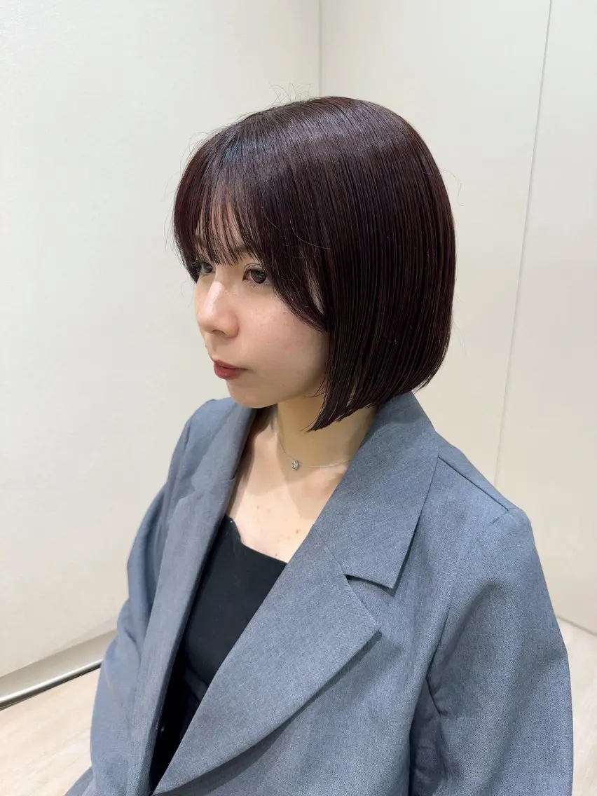 ショート カット ヘアカラー トリートメント ヘッドスパ mina .のヘアスタイル