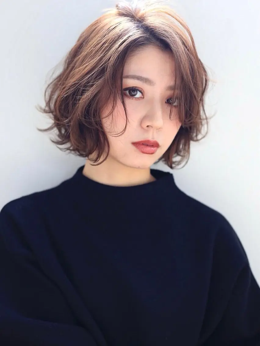 ショート パーマ ハラダユウカ flower西明石店のヘアスタイル