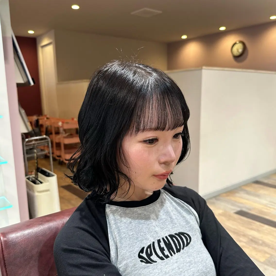 ミディアム カラー 黒髪 ブリーチ 柔らかいbeige ¦韓国¦🩰マユ🩰のヘアスタイル