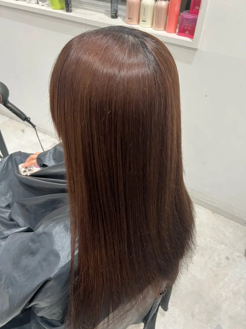 ロング カット 縮毛矯正 Teru Babaのヘアスタイル