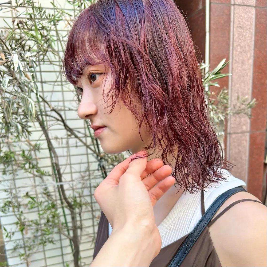 ショート カラー パーマ ウルフカット デザインカラー/ ブリーチ/似合せのヘアスタイル