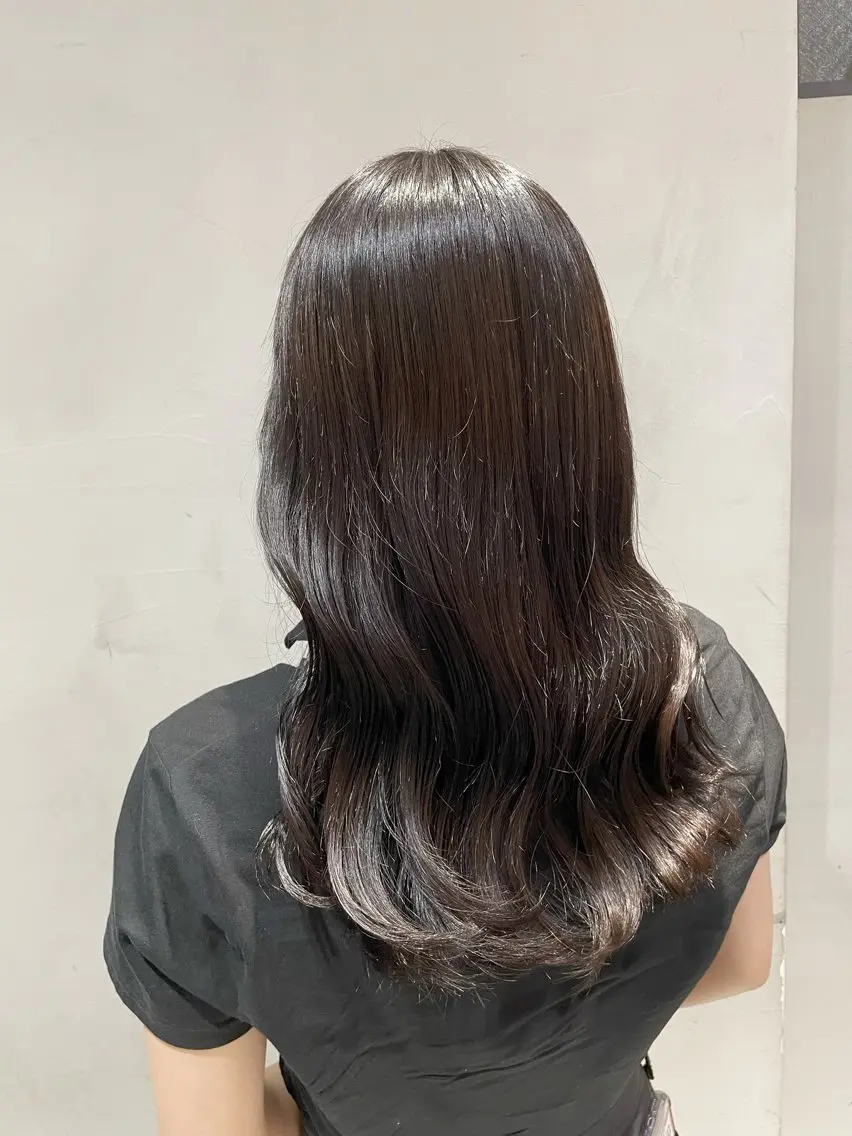 セミロング カラー ヘアアレンジ ヘアカラー トリートメント ヘッドスパ ヘアセット 艶髪/レイヤーカット 🐣misakiのヘアスタイル