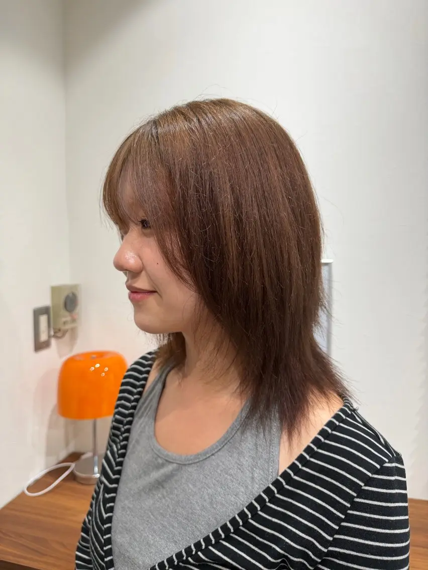 セミロング カラー ヘアカラー 🪼AYUKA🪼 モデルさん大募集‼️のヘアスタイル