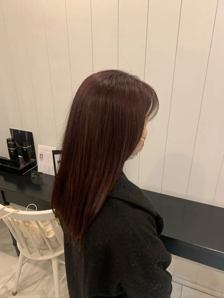 ミディアム 顔まわりレイヤー 顔周りカット 韓国風ヘア レイヤーカット TR付きカット無料✨ ✨いのうえもなみのヘアスタイル
