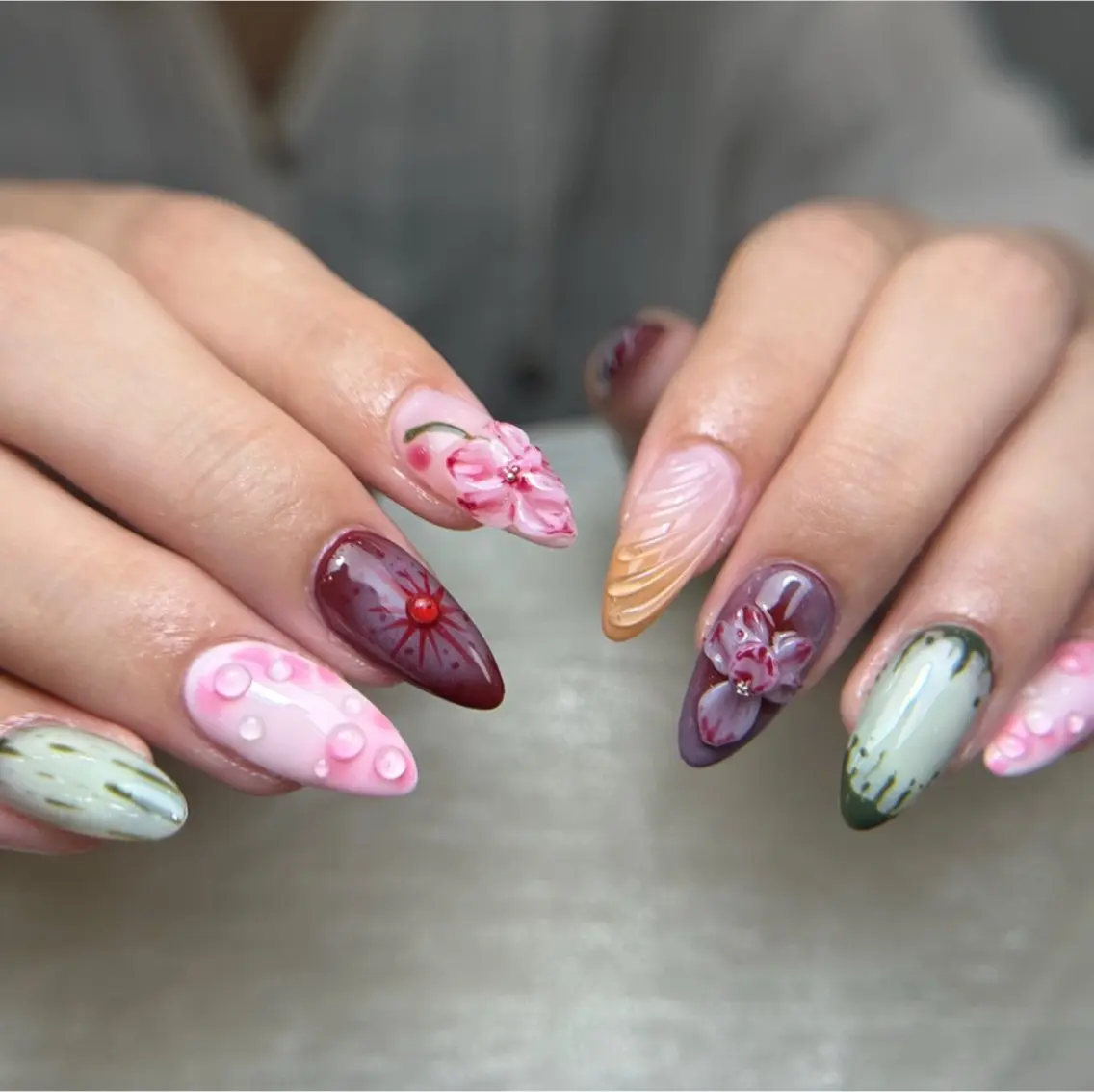 ネイル 長さ出し ジェルネイル オフィスネイル ワンカラーネイル パラジェル Michi Nail Staffのネイルデザイン
