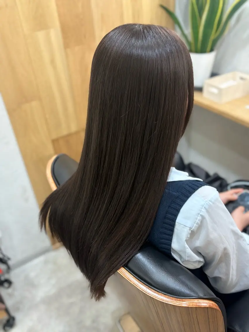 ロング カット 縮毛矯正 白鳥 正孝のヘアスタイル