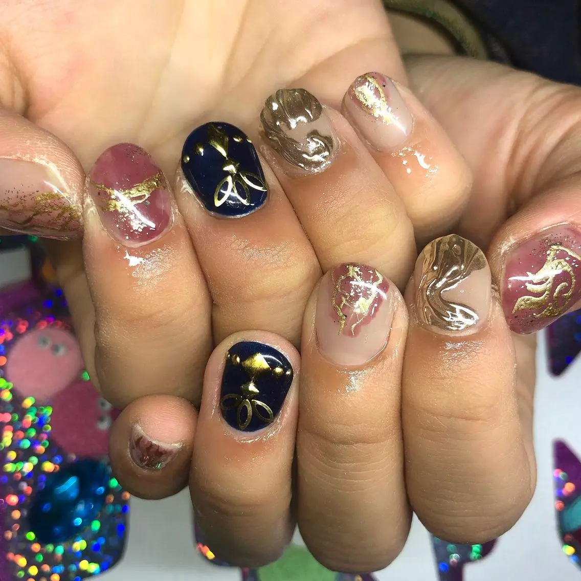 ネイル 持ち込み ニュアンスネイル ハンドネイル 【Yappy🌈】 💖P-tanaのネイルデザイン
