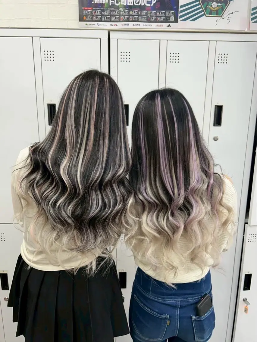 カラー エクステ 🧸U-topia 🧸佐野ななみ🧸のヘアスタイル