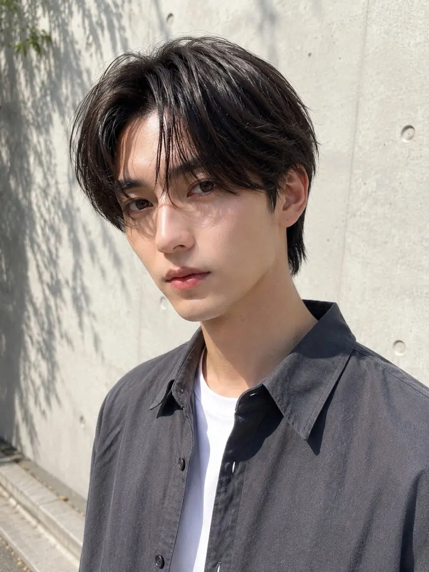 パーマ メンズ カット パーマ 宇梶 千愛のヘアスタイル