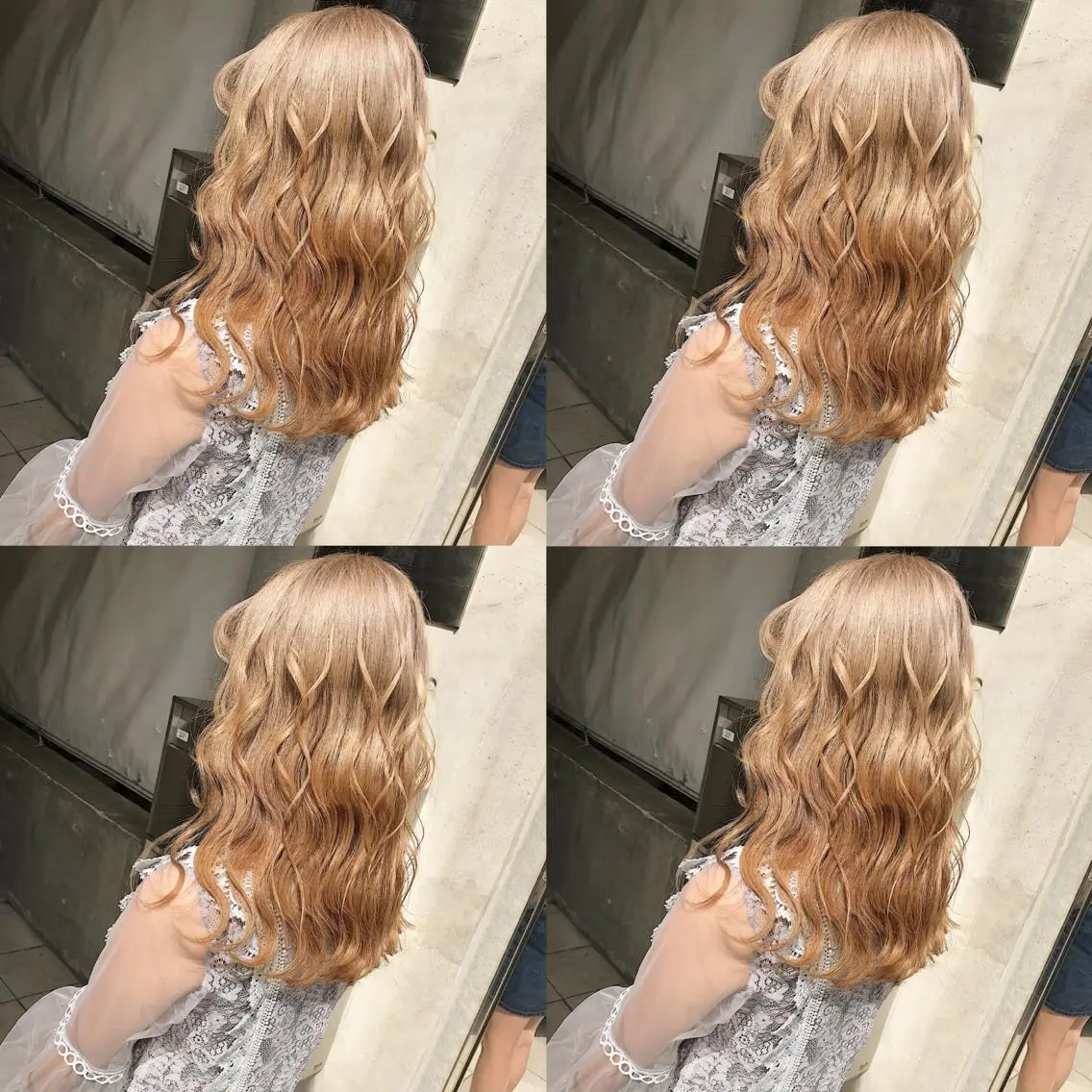 セミロング カラー ヘアアレンジ トリートメント TAKUMAブリーチ /切りっぱなし🪽のヘアスタイル
