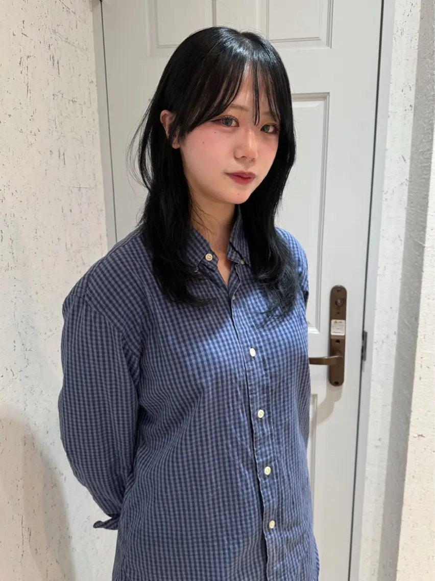 ミディアム カラー カット ヘアカラー 縮毛矯正 トリートメント mai / linoah˚✧のヘアスタイル