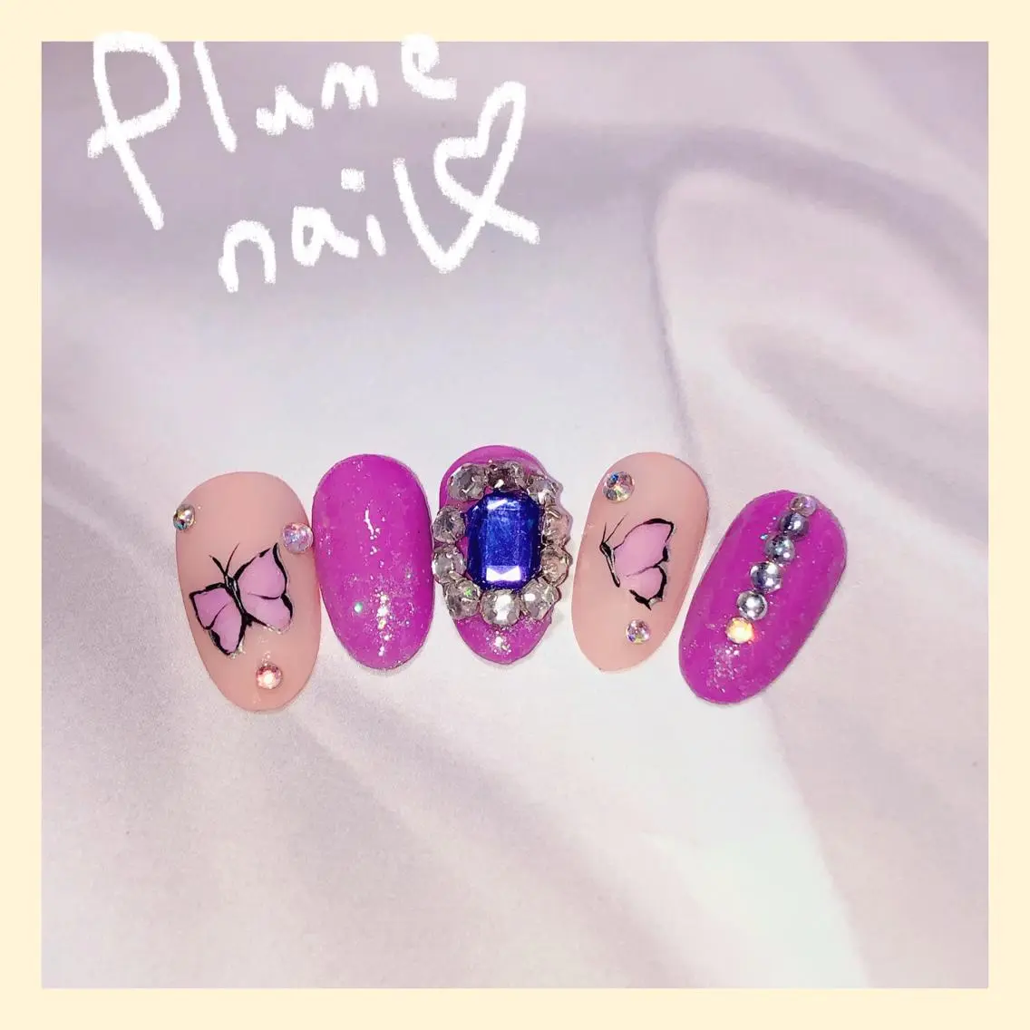 ネイル アートネイル キラキラネイル 韓国ネイル マットネイル ミラーネイル ハンドネイル plume nail ☆韓国ネイルのネイルデザイン