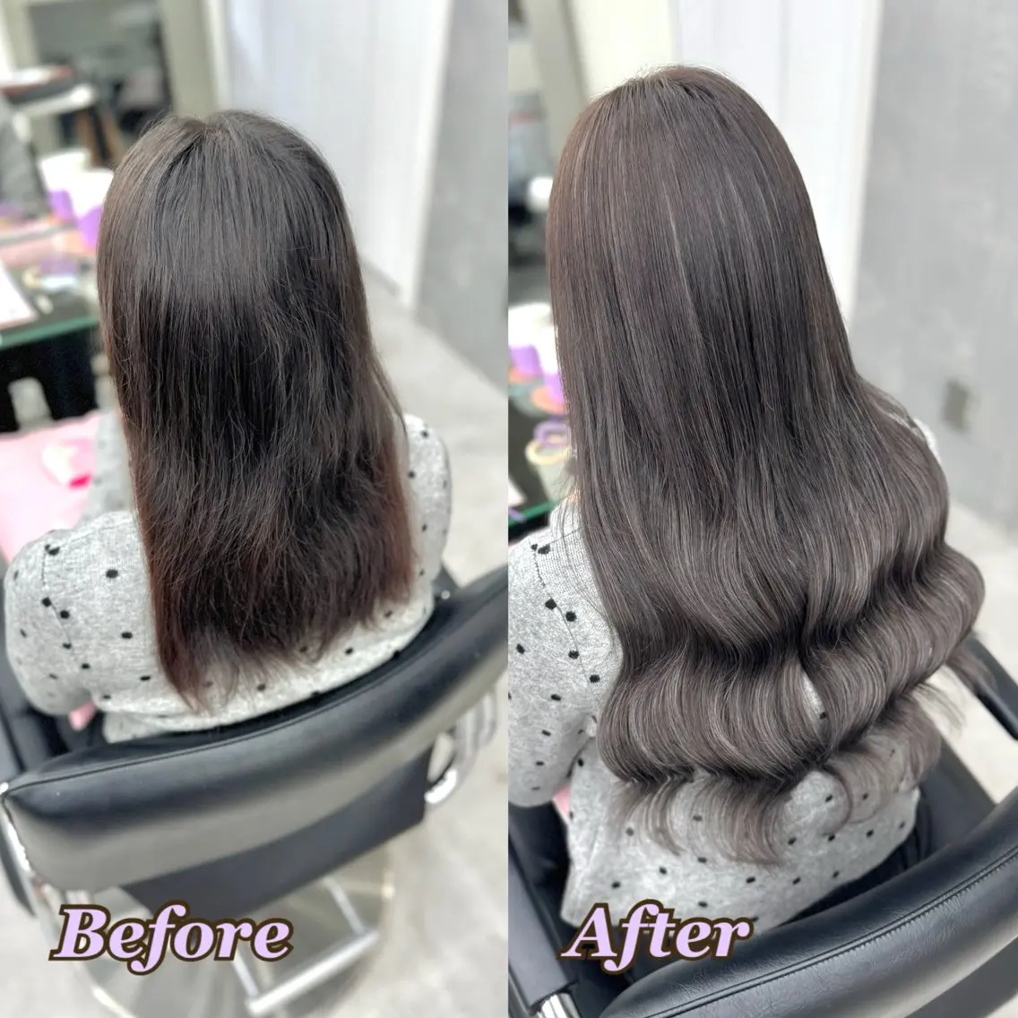 ヘアカラー エクステ ヘアメ🎀ハイトーン 🩵エクステ🪄しほのヘアスタイル