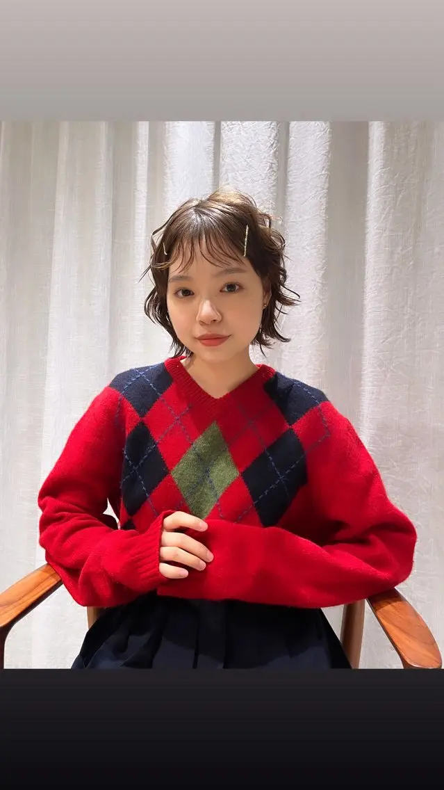 カラー ヘアアレンジ yoshihama sumireのヘアスタイル