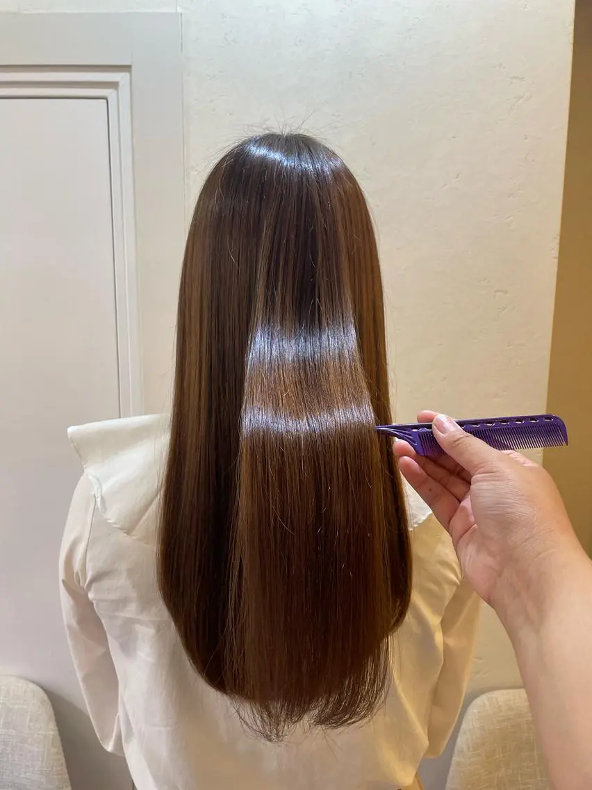 【髪質改善✨】酸熱トリートメント🚿+カット✂︎+フルカラー🌈の写真