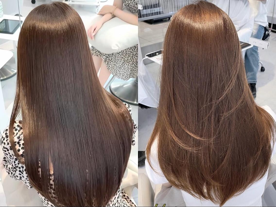 ロング 髪質改善*韓国レイヤ ーカット🫧🪽衣愛のヘアスタイル