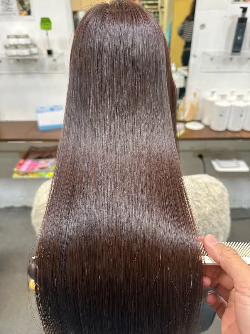 ロング 髪質改善 カット ヘアカラー トリートメント 【髪質改善】に特化 オリーブオイルクラブのヘアスタイル