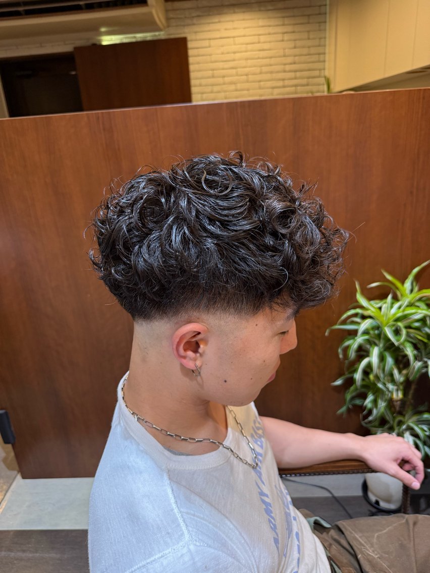 パーマ メンズ 平河 良太のヘアスタイル