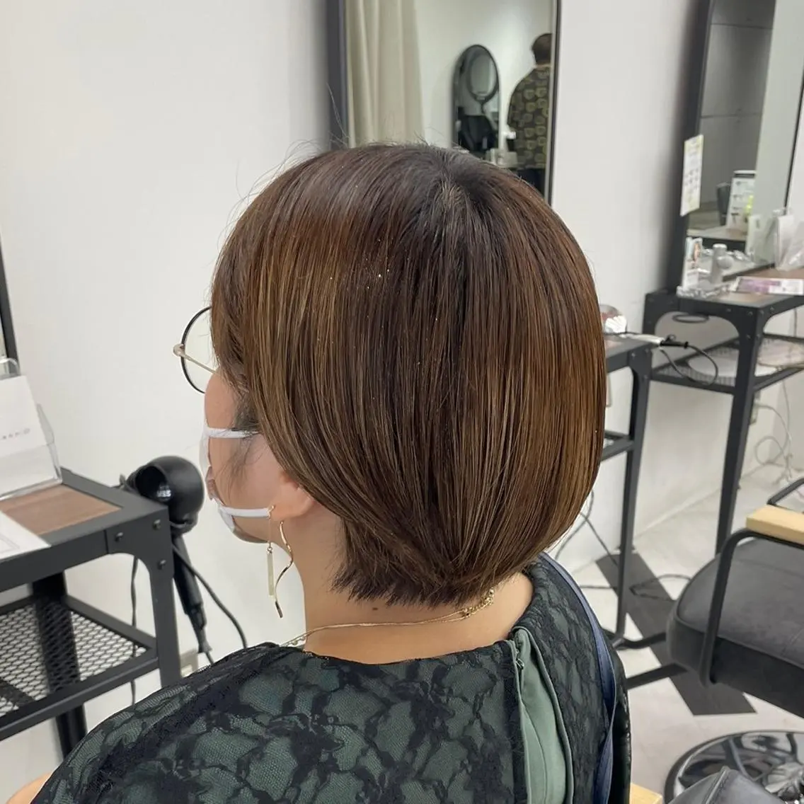 ミディアム カラー パーマ ヘアアレンジ メンズ キッズ ネイル マツエク・マツパ アイブロウ mona/ ストレートスタイル✨のヘアスタイル