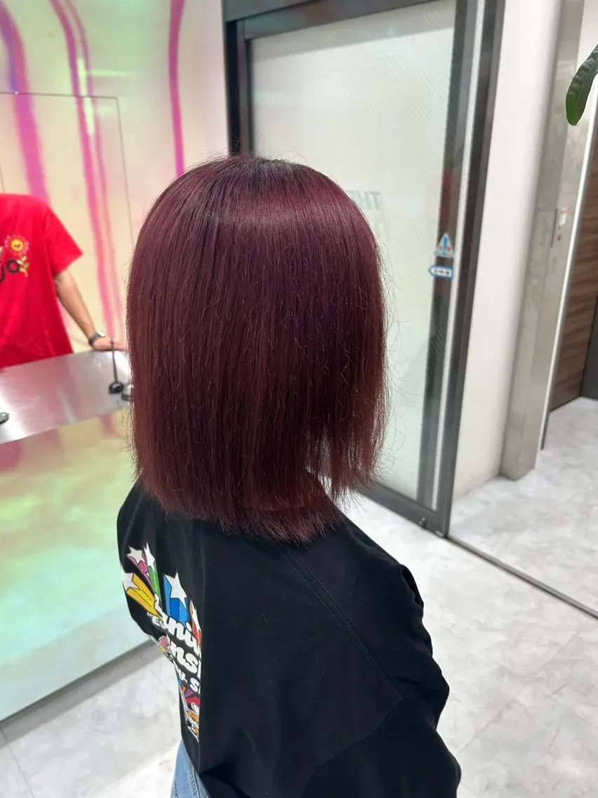 ミディアム カラー ヘアカラー ✨ハイトーンカラー 💫ayumuのヘアスタイル