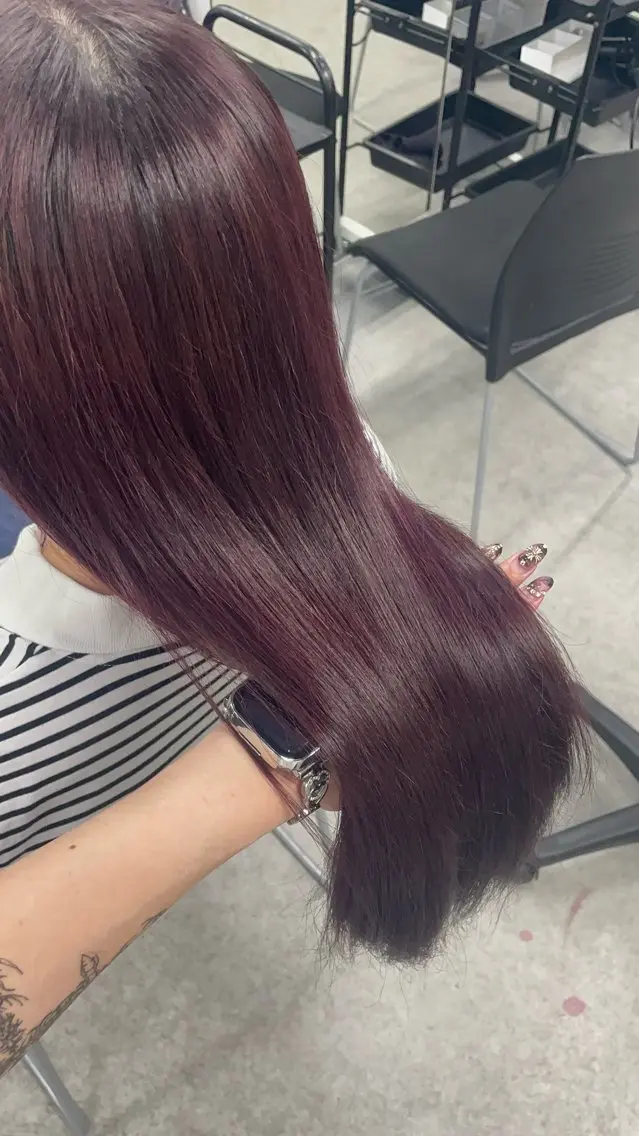 カラー ヘアアレンジ ヘアカラー トリートメント ヘアセット 🖤艶髪／髪質改善 横浜美容室／ゆりのヘアスタイル