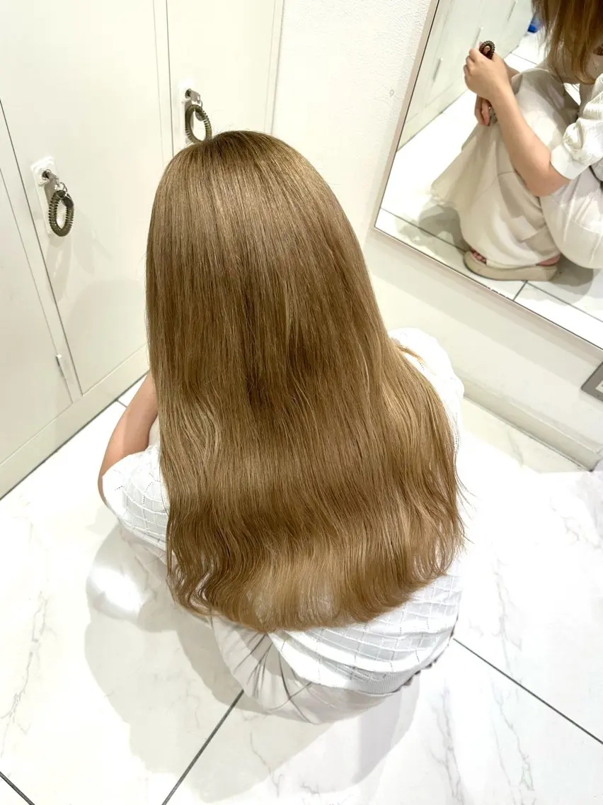 ロング カラー 透明感カラー 北島亜弥/髪質改善 /カラーのヘアスタイル