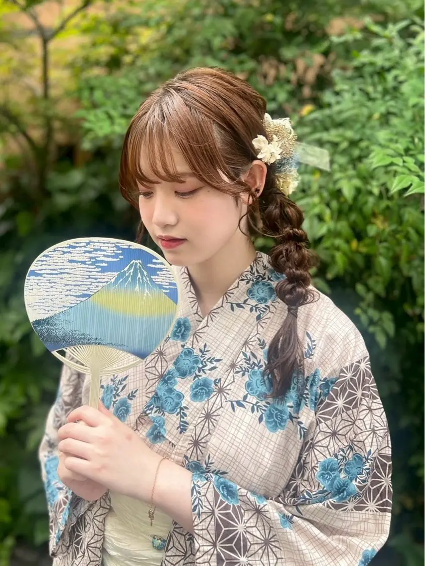 夏祭りなどに🎆浴衣着付け＋ヘアセットの写真