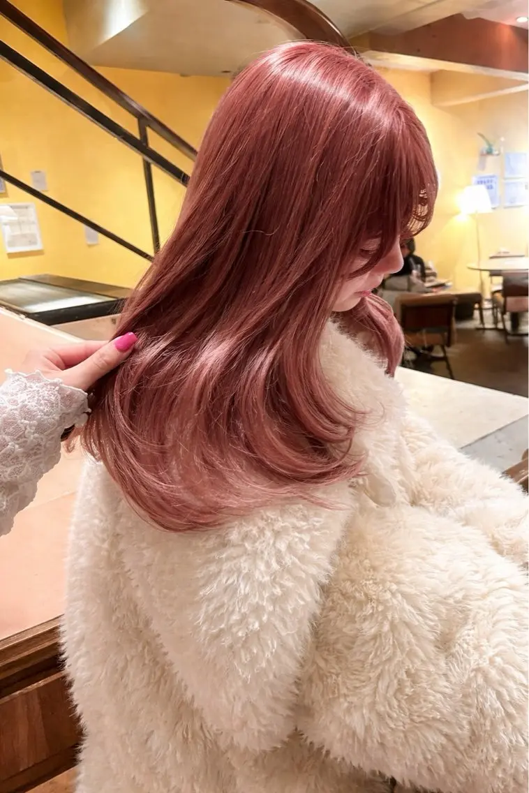 セミロング ヘアカラー 透明感カラー♡ 原宿美容室￤Rinaのヘアスタイル