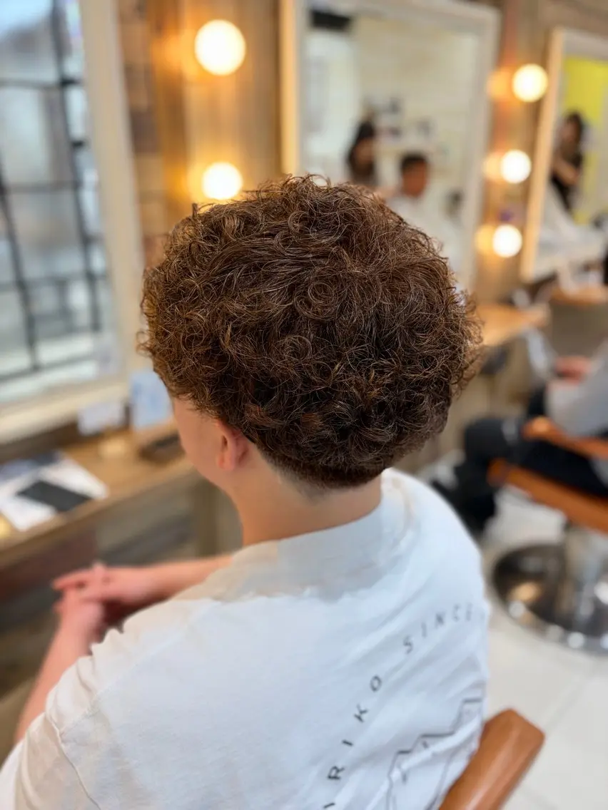 パーマ メンズ パーマ メンズパーマ/ウルフ /似合わせカット滉一のヘアスタイル