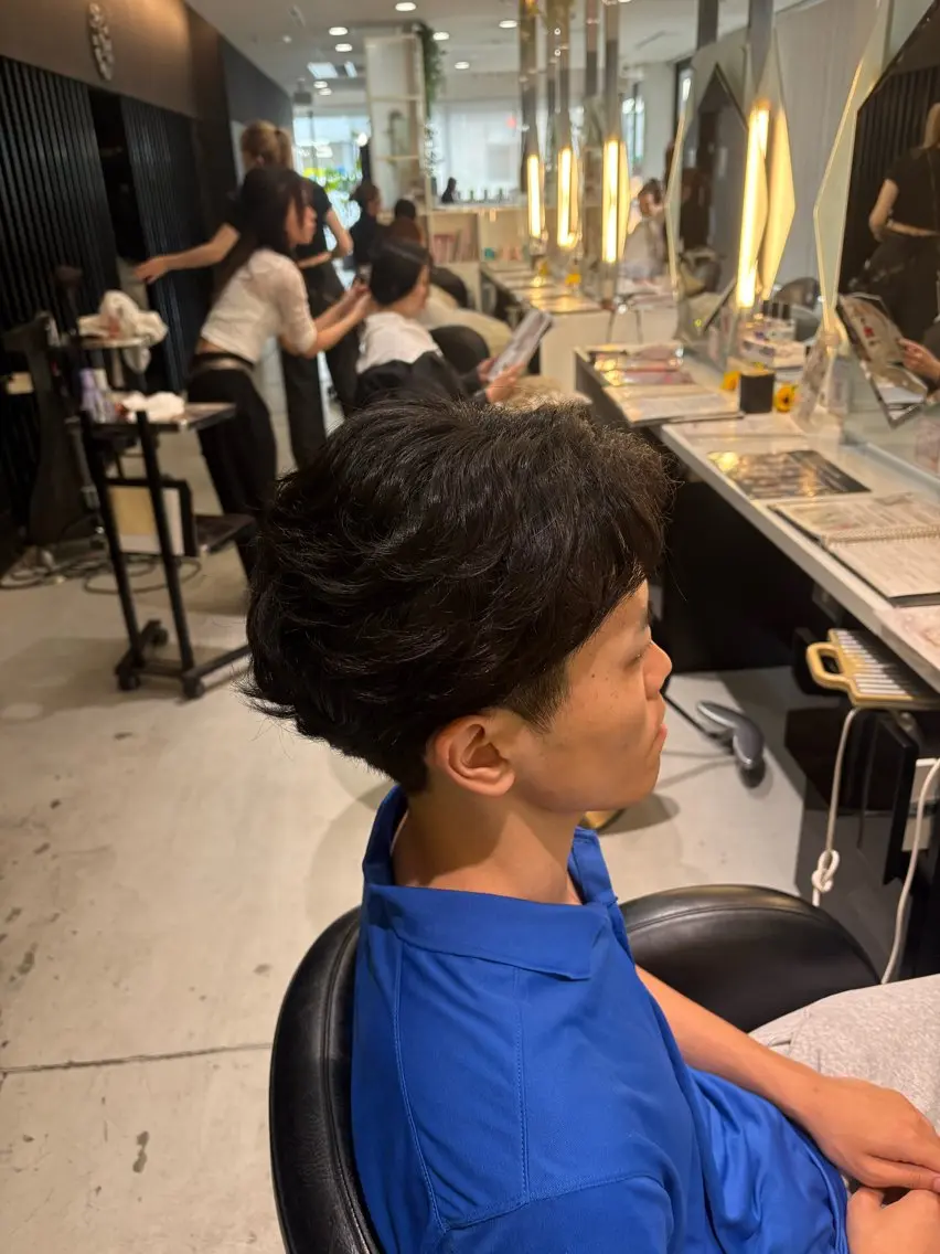 パーマ メンズ カット パーマ 井上 慈温のヘアスタイル