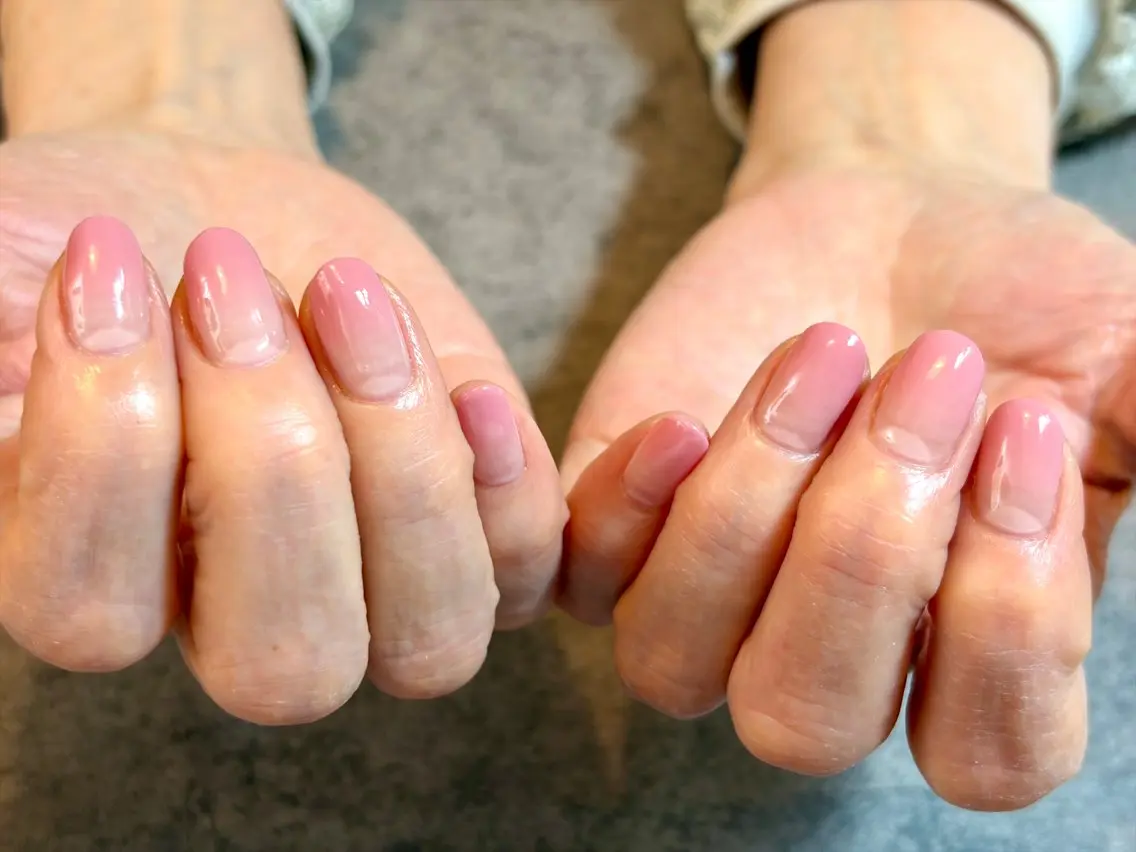 ネイル 桜ネイル グラデーション ハンドネイル GéRanium Harukaのネイルデザイン