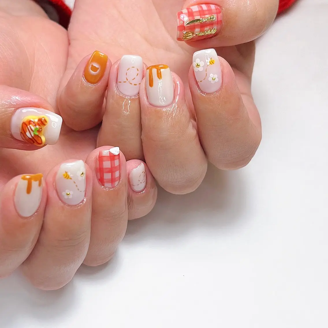 ネイル いちごパフェ ゆいのネイルデザイン